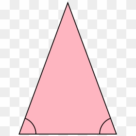 Triangular Clipart Isosceles Triangle - 2d Shapes Isosceles Triangle, HD Png Download - equilateral triangle png