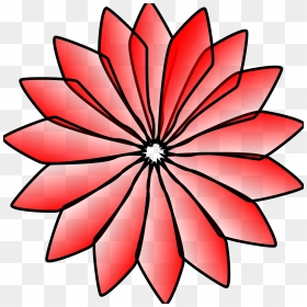 Red Flower Svg Clip Arts - Clip Art, HD Png Download - red flower png