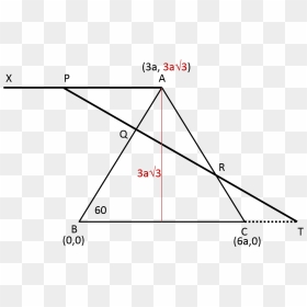 Triangle Abc Is An Equilateral Triangle With It"s Sides - Give Me The Points Of A Equilateral Triangle, HD Png Download - equilateral triangle png