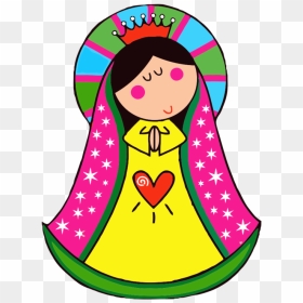 Pin By Teresa Monzon Diaz On Primera Comunion - Virgen De Guadalupe Dibujo, HD Png Download - virgen de guadalupe png