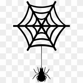 Bug Net Spider Halloween Insect Spider Web Svg Png - Spider Web Emoji, Transparent Png - realistic spider web png