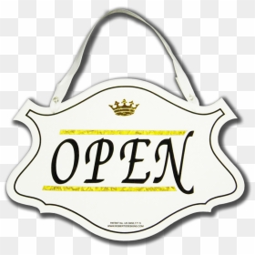 New Open Sign Shady - Handbag, HD Png Download - open sign png