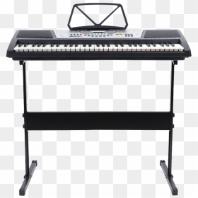Hamzer 61 Key Electric Music Keyboard Piano With Stand - Keyboard Piano Transparent, HD Png Download - piano keyboard png