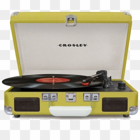 Cr8005a-gr Front Crosley Turntable Record Player Cruiser - Crosley Cruiser Deluxe Green, HD Png Download - turntable png