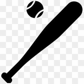 It"s An Image Of A Baseball And Bat - Baseball Bat Icon Png, Transparent Png - baseball ball png
