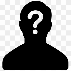 Silhouette Question Mark Person - Person Silhouette With Question Mark, HD Png Download - question mark icon png