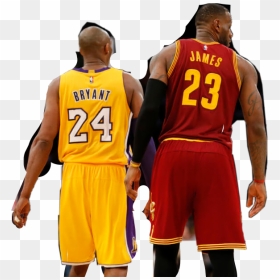 Kobe Sticker Clipart , Png Download - Kobe Bryant And Lebron James Back, Transparent Png - kobe png