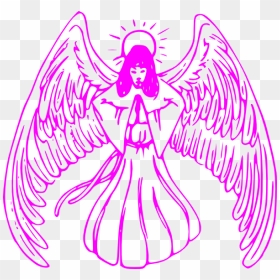 Cartoon Pic Of An Guardian Angel, HD Png Download - angel wings png clipart