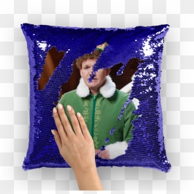 Gordon Ramsay Dressed As Buddy The Elf ﻿sequin Cushion - Ainsley Harriott Sequin Cushion, HD Png Download - gordon ramsay png