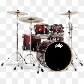 Red To Black Fade - 5 Piece Pdp Drum Set, HD Png Download - black fade png