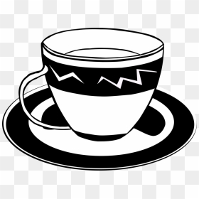 Line Art,coffee,cup - Tea Cup Clip Art, HD Png Download - coffee cup vector png