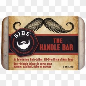 Gibs The Handle Bar - Gibs Handle Bar Soap, HD Png Download - handlebar mustache png