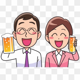 Business Drinking Party Clip Arts - People Drinking Clipart, HD Png Download - party horn png