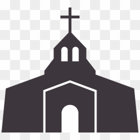 Silueta De Una Iglesia, HD Png Download - cross silhouette png