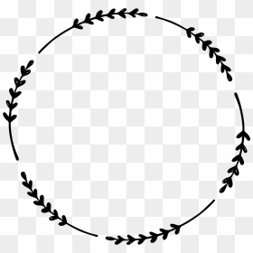 #laurel #wreath #handdrawn #round #circle #monogram - Ikp Knowledge Park, HD Png Download - hand drawn circle png