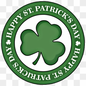 Free Happy Saint Patrick"s Day Round Logo Png Image - St Patrick Day Png, Transparent Png - st patrick's day png