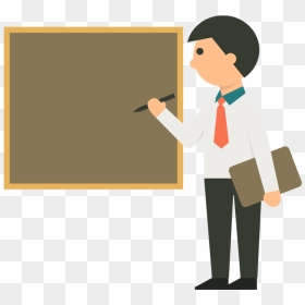 Thumb Image - Teacher With Board Png, Transparent Png - board png