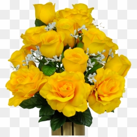Yellow Rose Flower Png, Transparent Png - yellow flower png