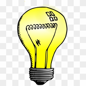 Drawing Transparent Png Stickpng - Incandescent Light Bulb Clipart, Png Download - yellow light png