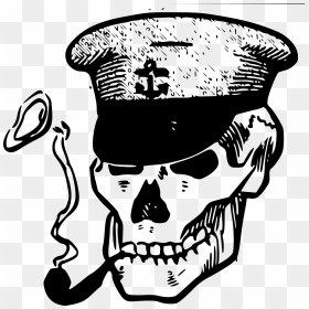 Skipper Skull Clip Arts - Thug Life Skull, HD Png Download - black skull png