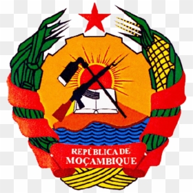 Transparent North Korean Flag Png - Mozambique Coat Of Arm, Png Download - korean flag png