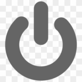Power Icon Grey Png, Transparent Png - start button png