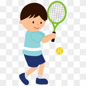 Tennis Sports Boy Clipart - Sport Clipart Tennis, HD Png Download - tennis racket png