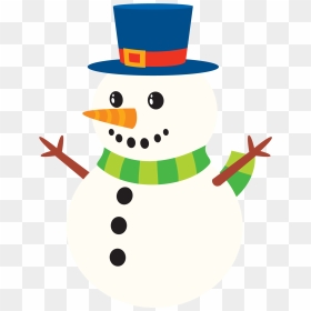 Cute Snowman Outline Png - Muñecos De Nieve Png, Transparent Png - vhv