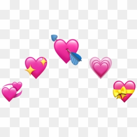 #heartcrown #hearts #tumblr #crown #icon #background - Overlay Heart Emoji Png, Transparent Png - crown icon png