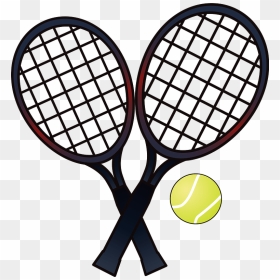 Tennis Ball Racket Sports Clipart - Tennis Racket Clip Art, HD Png Download - tennis racket png