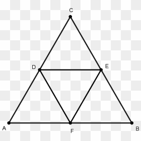 Midpoints Of 3 Sides Of Equilateral Triangle, HD Png Download - equilateral triangle png