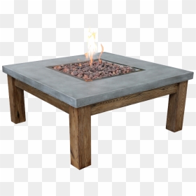 Concrete Table Fire Pit , Png Download - Modeno Outdoor Fire Table, Transparent Png - fire pit png