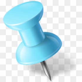 Blue Thumbtack Push Pin Clipart PNG Transparent