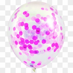 Load Image Into Gallery Viewer, Pink Confetti Balloon - Confetti Balloons Pink, HD Png Download - pink confetti png