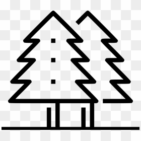 Wild Forest Trees - Svg Christmas Tree Free, HD Png Download - forest trees png