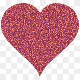 Colorful Confetti Heart 9 Clip Arts - Clip Art, HD Png Download - pink confetti png