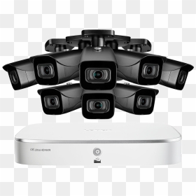 8-channel 4k Nocturnal Ip Nvr System With Eight 4k - Ip Camera, HD Png Download - realistic spider web png