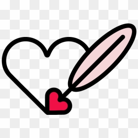 Quill - Heart, HD Png Download - quill png