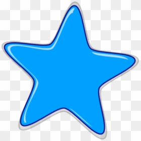 Shell Clipart Blue Star - Purple Star Transparent Background, HD Png Download - blue star png