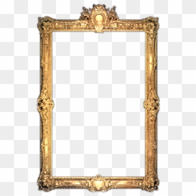 Silver Circle Matted - Gold Frame, HD Png Download - silver frame png