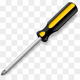 Black, Yellow, Screwdriver, Grey, Driver, Screws, Screw - Phillips Head Screwdriver Meaning, HD Png Download - screw png