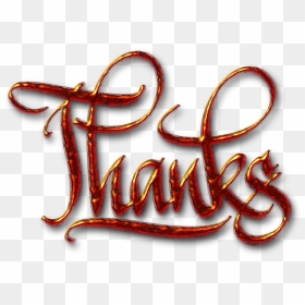 Thanks, Textured Digital Calligraphy Clip Arts - Clipart Thanks Word Art, HD Png Download - thanks png