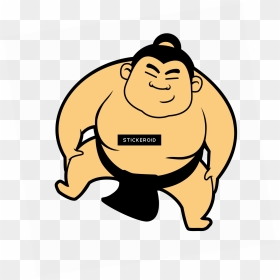 Sumo Wrestling Cartoon - Sumo Wrestler Clipart, HD Png Download - wrestling png