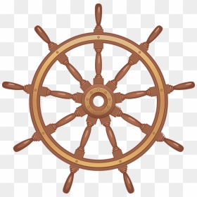 Boat Pirate Ship Steering Wheel, HD Png Download - steering wheel png
