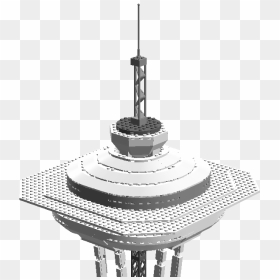 Lego Space Needle - Monochrome, HD Png Download - space needle png