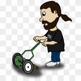 Animated Lawn Mowing Gif, HD Png Download - lawnmower png
