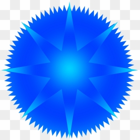 Blue Star With Rays - 20 20 Project, HD Png Download - blue star png