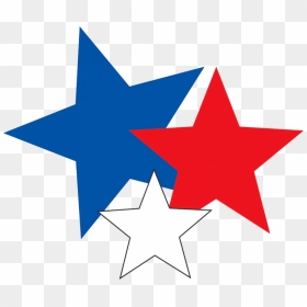Red Star Clip Art - Red White And Blue Clip Art, HD Png Download - blue star png