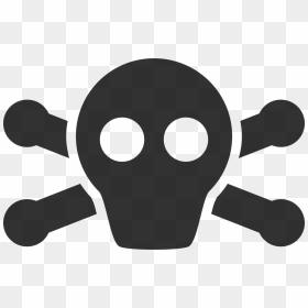 Pirate Symbol Clip Art, HD Png Download - black skull png