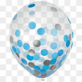 Confetti Balloons Party City, HD Png Download - silver confetti png